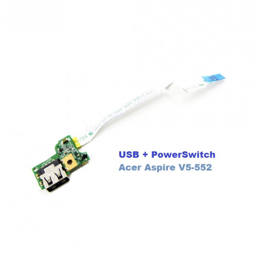 Кнопка включения +USB, DA0ZRITB8D0 для Acer Aspire V5-552