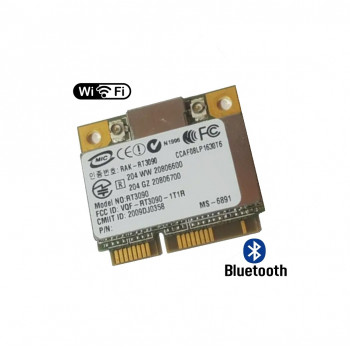 контроллер  WLAN Wi-Fi microPCI-Express RaLink RT3090-1T1R , 802.11 b/g/n + Bluetooth 3.0