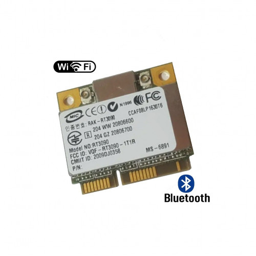 контроллер  WLAN Wi-Fi microPCI-Express RaLink RT3090-1T1R , 802.11 b/g/n + Bluetooth 3.0