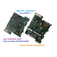 Материнская плата MBX-191, 1-878-106-11 для ноутбука Sony VGN-TT , донор!!!