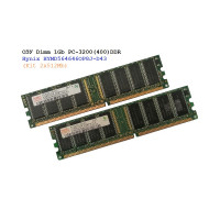 ОЗУ Dimm 1Gb PC-3200(400)DDR Hynix HYMD564646ОP8J-D43 AA (Kit 2x512Mb)