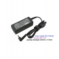 блок питания Acer/ LiteOn PA-1700-02, 19V 2,15A, размер штекера 5,5mm x 1,7mm 