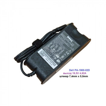блок питания Dell PA-1900-02D, 19,5V 4,62A, размер штекера 7,4mm x 5,0mm
