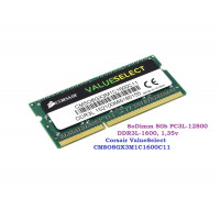ОЗУ So-Dimm 8Gb PC3L-12800s, DDR3L-1600, Corsair ValueSelect CMSO8GX3M1C1600C11