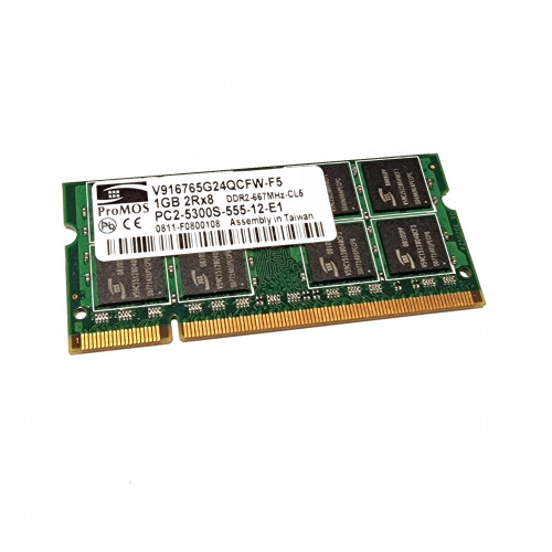 ОЗУ So-Dimm 1Gb PC2-5300, DDR2-667 ProMOS V916765G24QCFW-F5