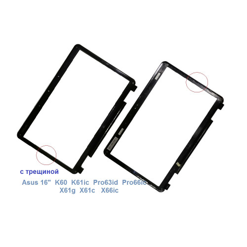 Рамка матрицы, bezel, 13N0-G2A02010A для ноутбука Asus Pro66ic