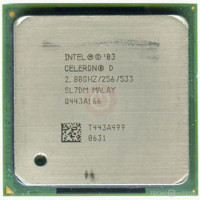 процессор сокет 478 Intel Celeron-D 2,8/256/533 SL7DM