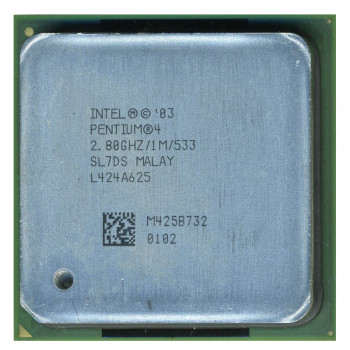 б/у процессор сокет 478 Intel Pentium-4 2,8/1/533 SL7DS