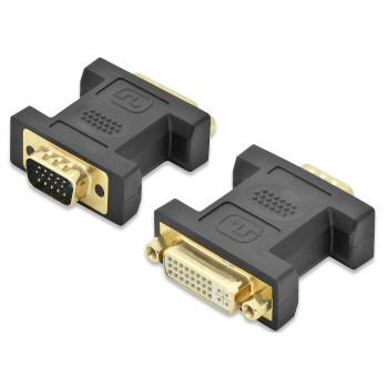 б/у переходник DVI-I (Male) -VGA (Female) черный