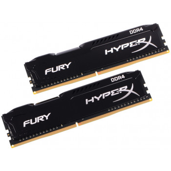 б/у ОЗУ Dimm 8Gb PC4-19200(2400)DDR4 Kingston HyperX FURY  , 8Gb x 2шт