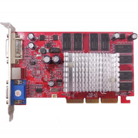 б/у Видеокарта AGP 128Mb Fx6200 Palit