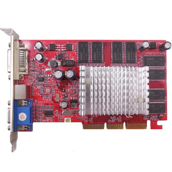 б/у Видеокарта AGP 128Mb Fx6200 Palit