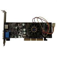 б/у Видеокарта AGP 128Mb FX5200 Galaxy 5AD2 FX5200 128m/tv 64 bits