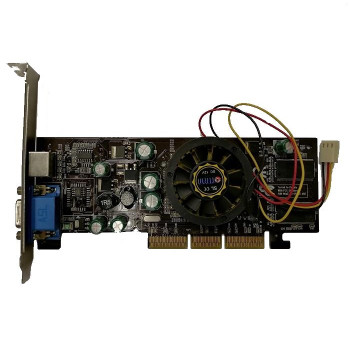 б/у Видеокарта AGP 128Mb FX5200 Galaxy 5AD2 FX5200 128m/tv 64 bits