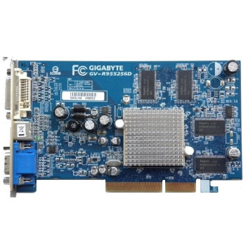 б/у Видеокарта AGP 256Mb ATI Radeon 9550 GigaByte GV-R955256D