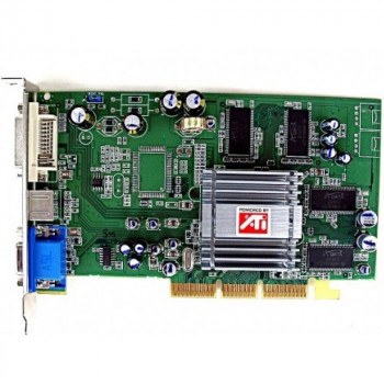 б/у Видеокарта AGP 128Mb ATI Radeon 9200 Sapphire 
