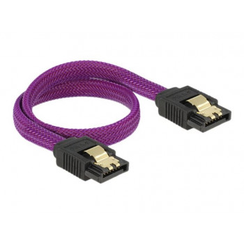 б/у Шлейф управления SATA DeLOCK Premium фиолетовый