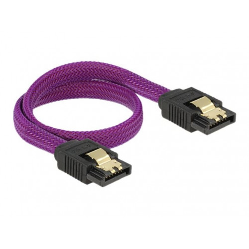 Шлейф управления SATA DeLOCK Premium фиолетовый