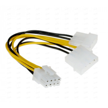 б/у переходник 8-pin -Molex x2 для материнской платы
