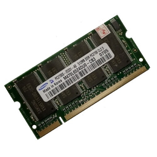 ОЗУ So-Dimm 512Mb PC-2700, DDR-333 Samsung M470L6524CU0-CB3
