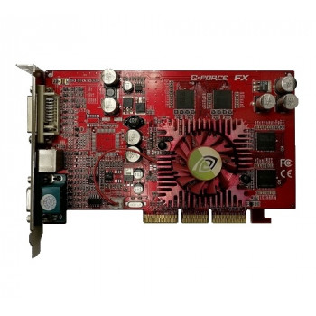 б/у Видеокарта AGP 128Mb Fx5600Xt Nvidia GF FX5600XT Pro Ver:G 128M DDR TV/DVI