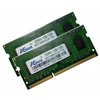 ОЗУ So-Dimm 2Gb PC3-10600, DDR3-1333, Asint SSY3128M8-EDJEF (Kit 2x1Gb)