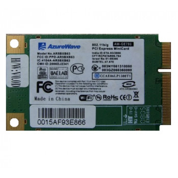 контроллер  WLAN Wi-Fi  miniPCI-Express AzureWave AR5BXB63 , AW-GE780 802.11 b/g