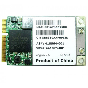 контроллер  WLAN Wi-Fi miniPCI-Express BroadCom BCM94311MCAG 802.11 b/g