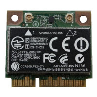 контроллер  WLAN Wi-Fi microPCI-Express Atheros AR5B195, T77H196.08  802.11 b/g/n 