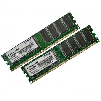  ОЗУ Dimm 2Gb PC-3200(400)DDR Patriot PSD1G400 (Kit 2x1Gb)