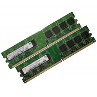 ОЗУ Dimm 2Gb PC2-4200(533)DDR2 Hynix HYMP512U64BP8-C4(Kit 2x1Gb) 