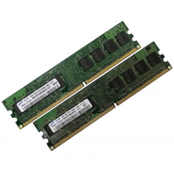 ОЗУ Dimm 2Gb PC2-6400(800)DDR2 Samsung M378T2863RZS-CF7  (Kit 2x1Gb)