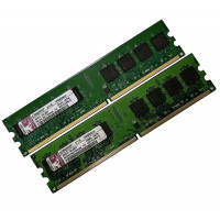 ОЗУ Dimm 2Gb PC2-6400(800)DDR2 Kingston KVR800D2N6/1G 99U5316-028.A00LF  (Kit 2x1Gb)