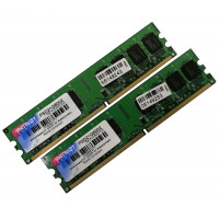 б/у ОЗУ Dimm 2Gb PC2-6400(800)DDR2 Patriot PSD21G80002  (Kit 2x1Gb)