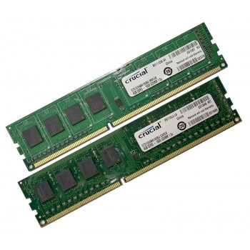 б/уОЗУ Dimm 8Gb PC3-12800(1600)DDR3 Crucial CT51264BA160BJ.XXXXX (Kit 2x4Gb) 
