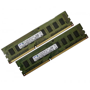 б/у ОЗУ Dimm 2Gb PC3-10600(1333)DDR3 Samsung M378B2873FHS-CH9 (Kit 2x1Gb)