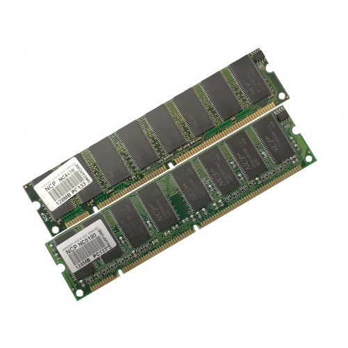 ОЗУ Dimm SDRAM  256Mb PC-133 NCP NC4450+NC5190 (Kit 2x128Mb)