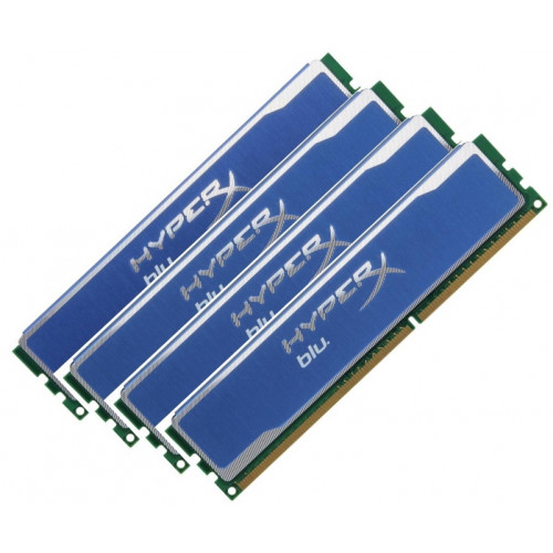 ОЗУ Dimm 32Gb PC3-10600(1333)DDR3 Kingston HyperX Blu KHX13C9B1K2/16 (Kit 4x8Gb)