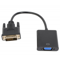 б/у переходник DVI-D (Female) -VGA (Male) черный