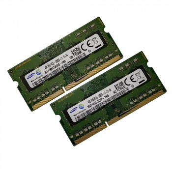 ОЗУ So-Dimm 8Gb PC3L-12800s, DDR3L-1600, Samsung M471B5173QHO-YKO (Kit 2x4Gb) 
