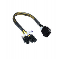 б/у удлинитель Akasa ATX12V PSU 8Pin (M) to 8Pin 2x4pin (F) 30cm AK-CB8-8EXT