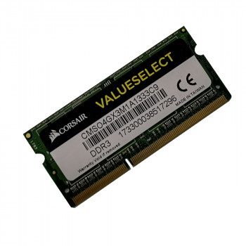 ОЗУ So-Dimm 4Gb PC3-10600S, DDR3-1333, Corsair ValueSelect CMSO4GX3M1A1333C9