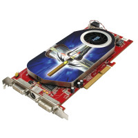 б/у Видеокарта AGP 256Mb ATI Radeon x1950Pro HIS 2 x Dual Link DVI (HDPC) 256MB GDDR3