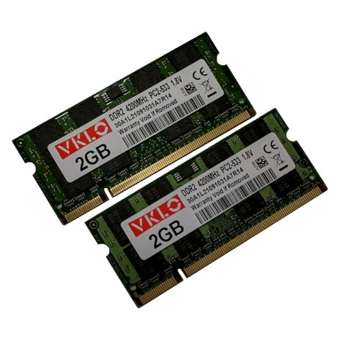 ОЗУ So-Dimm 4Gb PC2-4200, DDR2-533 VKLO 30A1L21091031A7R14 (Kit 2x2Gb)