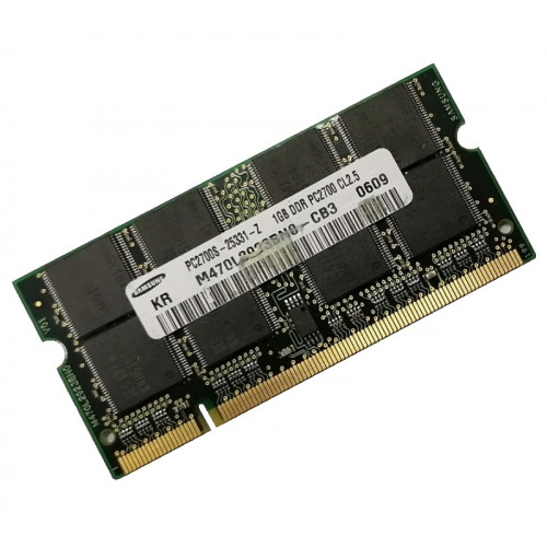 ОЗУ So-Dimm 1Gb PC-2700, DDR-333 Samsung M470L2923BN9-CB3