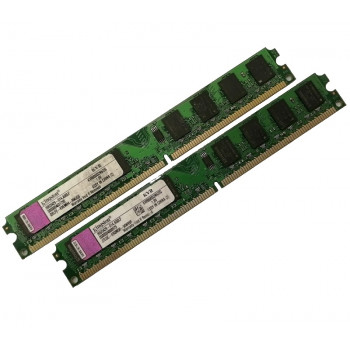 ОЗУ Dimm 4Gb PC2-6400(800)DDR2 Kingston KVR800D2N6/2G 99U5429-O14.A00LF  (Kit 2x2Gb)