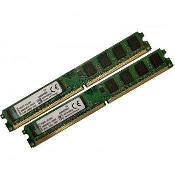 ОЗУ Dimm 4Gb PC2-6400(800)DDR2 Kingston KVR800D2N6/2G 9905429-035.A00LF (Kit 2x2Gb)