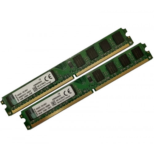 ОЗУ Dimm 4Gb PC2-6400(800)DDR2 Kingston KVR800D2N6/2G 9905429-035.A00LF (Kit 2x2Gb)