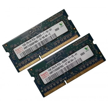 ОЗУ So-Dimm 2Gb PC3-8500, DDR3-1066, Hynix HMT112S6BRF6C-G7 (Kit 2x1Gb)