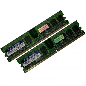 ОЗУ Dimm 2Gb PC2-6400(800)DDR2 Silicon Power SP001GBLRU800O02 (Kit 2x1Gb)